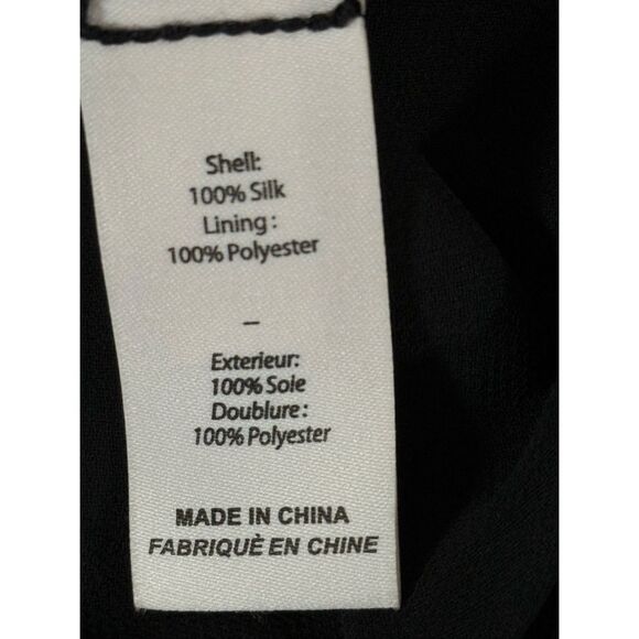 Cinq a Sept Womens Venus Silk Asymmetric Sleeveless Mini Dress Black Size 16 - Picture 10 of 10